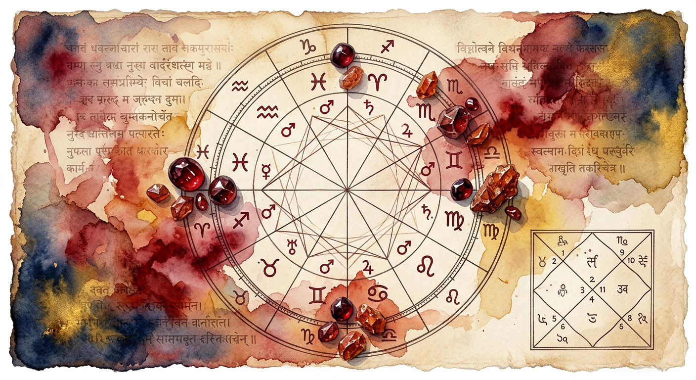 Vedic astrology birth chart showing Mars placement in Navamsa and 7th house for Mangal Dosha